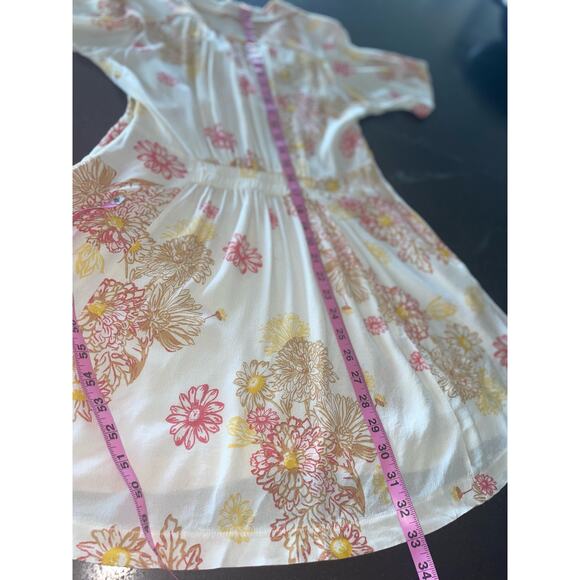 Free People minidress  BOHO Floral  SM with pockets   A-Line - Picture 9 of 10